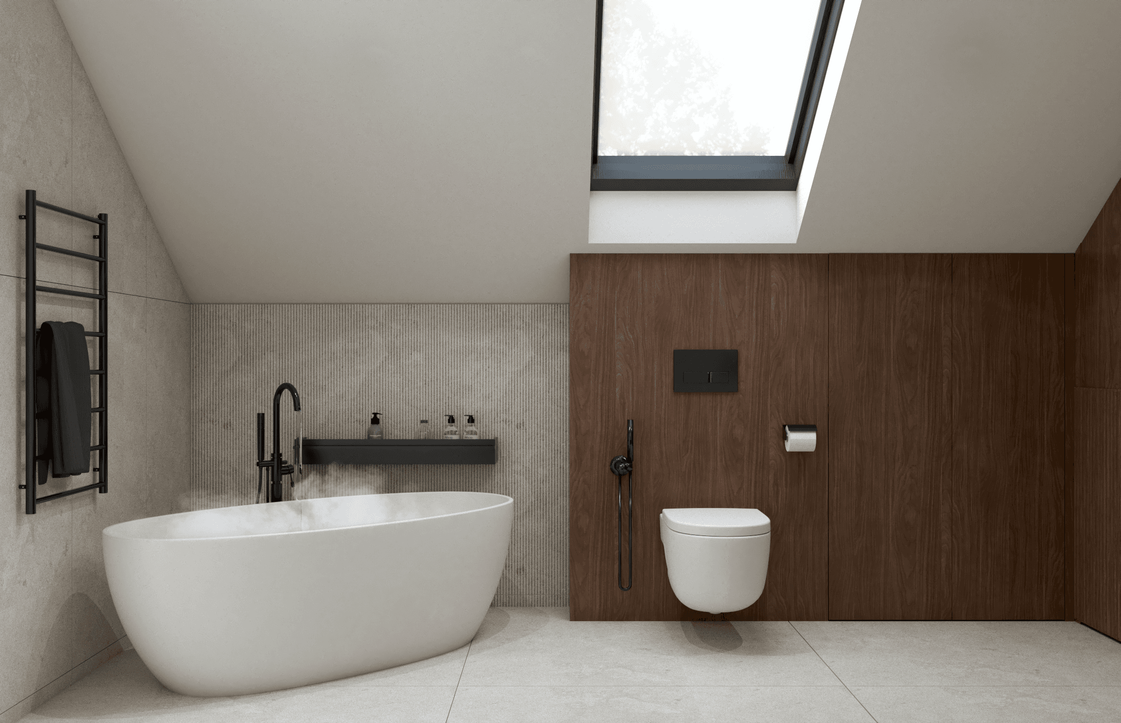 Projekt wnętrza domu jednorodzinnego w Radymnie - nowoczesna kuchnia z półwyspem - ujęcie 4