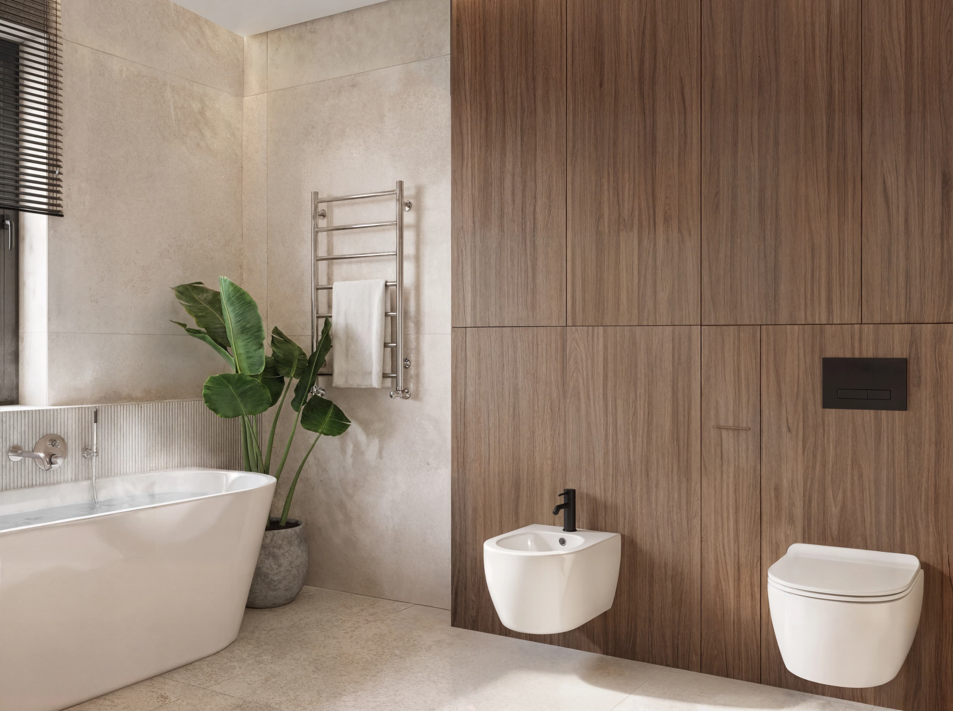 Projekt wnętrza domu w Rzeszowie - elegancka część dzienna z kuchnią i jadalnią - ujęcie 4